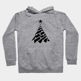 Modern Geometric Christmas Tree Hoodie